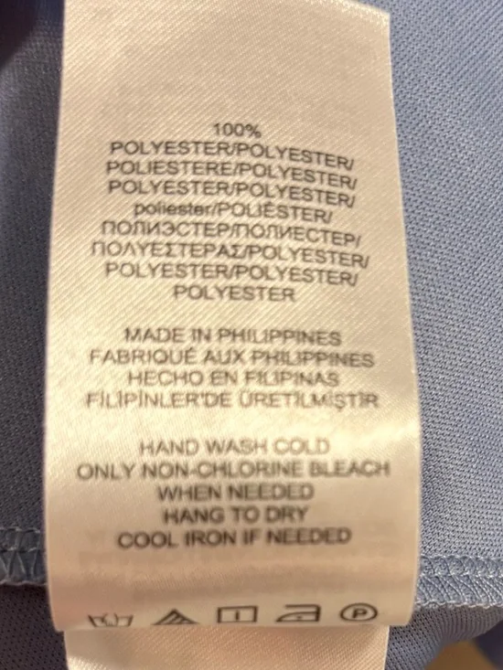 Chaps Silver Chambray Metallic Striped Sleeveless Dress - Picture 10 of 12